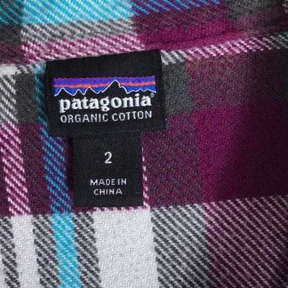 Patagonia Womans 2 (X Small) Fjord Flannel Organic Cotton Button Down Long Sleev - Picture 2 of 6